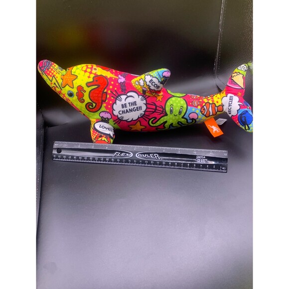 Wild Republic Message from the Planet Dolphin 12" Stuffed Sea Animal Plush - Picture 4 of 6